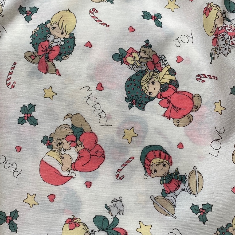 SALE - Vintage Precious Moments Holiday Cotton Fabric